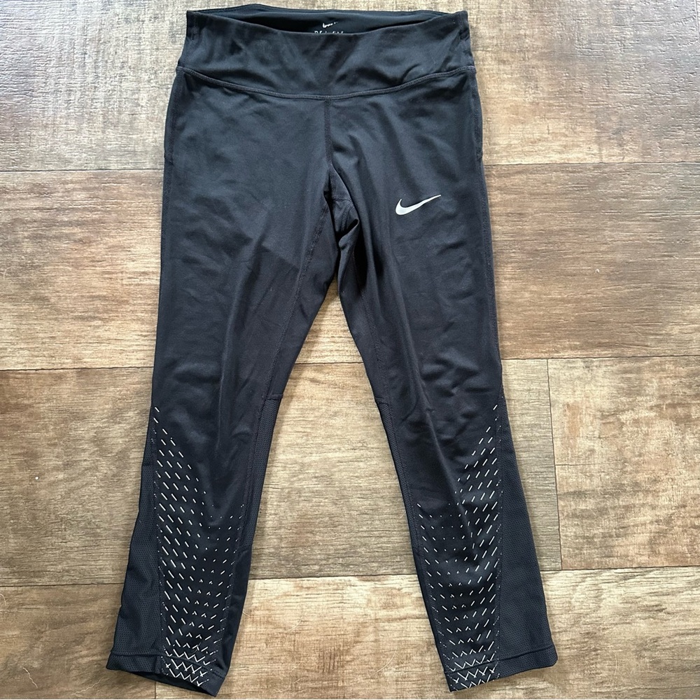 Nike tread and mesh design dri fit running capris